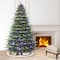 7.5ft. Pre-Lit Alaskan Winter Fir Artificial Christmas Tree, Dual-Color LED Lights